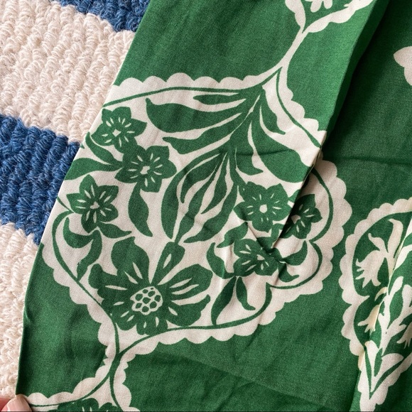 🌿 BOHO TALL GREEN HIGH WAIST WIDE LEG BELTED PANTS! - Picture 5 of 7